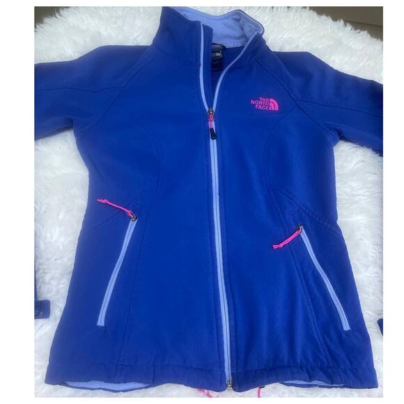 The North Face Polartec Zip-Up Blue on Blue with Pink Accents Fleece Jacket - XS - Picture 12 of 12